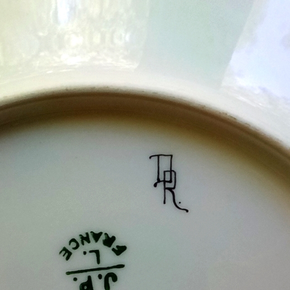 Signed Limoges art deco plate - Picture 5 of 5